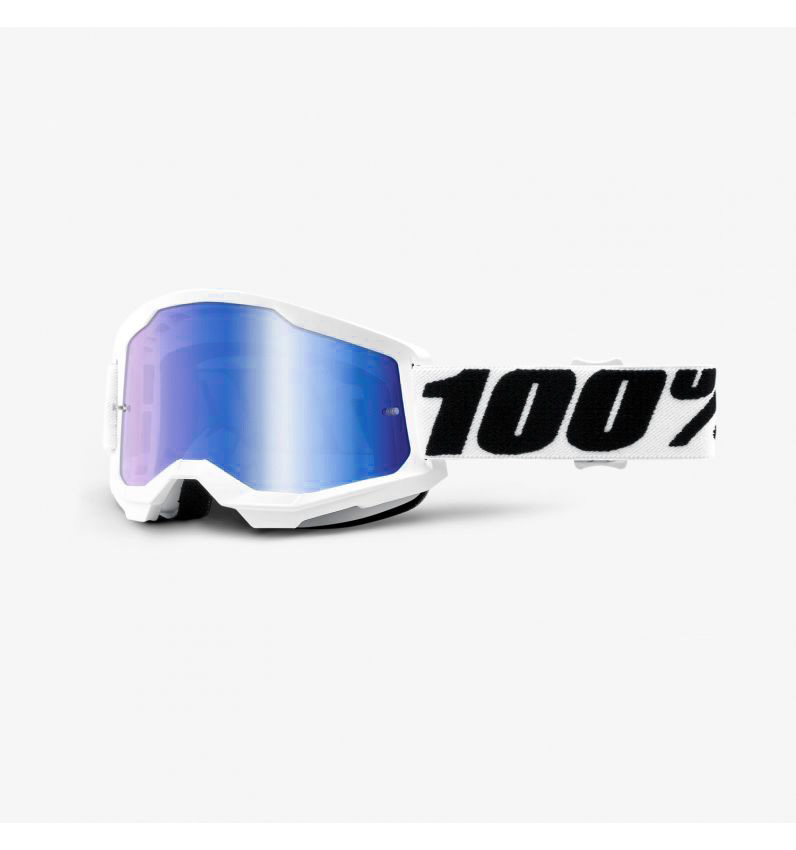100% STRATA 2 Goggle Everest-Mirror Blue Lens
