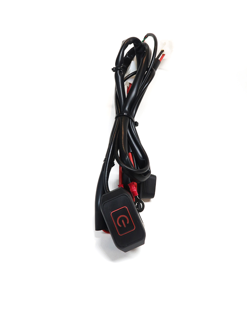 Waterproof Complete Cable with Red Led ON/OFF Switch