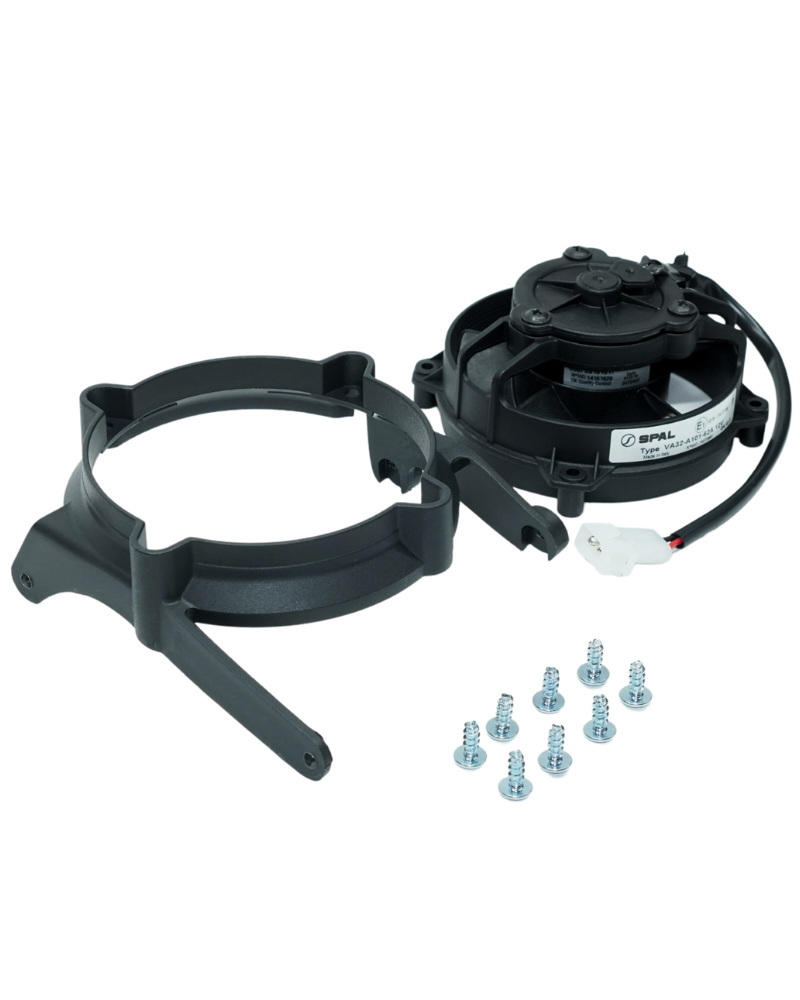 thumbnail image 2 of Low Profile Radiator Cooling Fan For 2024 KTM/Husqvarna/GasGas 2 & 4 Stroke - Replaces VA32-A101-62A, 12V, 210 M³/h Airflow 2 of 13