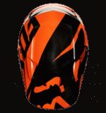 FOX V1 RACE HELMET ORANGE - Image 3