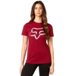 FOX CERTAIN SS CREW TEE [DRK RD]