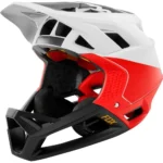 FOX PROFRAME HELMET PISTOL [WHT/BLK/RD]