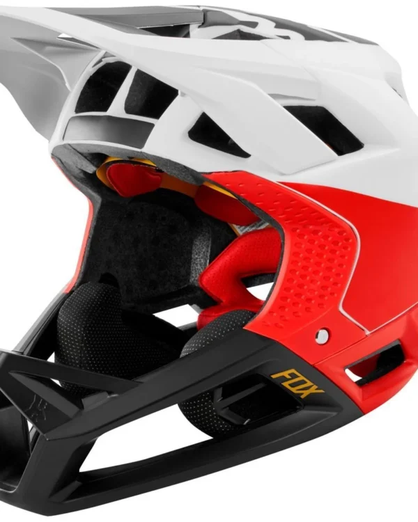 FOX PROFRAME HELMET PISTOL [WHT/BLK/RD]