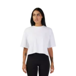 W WORDMARK OS CROP TEE [WHT] - Image 3