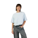 W WORDMARK OS CROP TEE [PL BLU] - Image 3