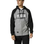 FOX FOX EMBLEM ZIP RAGLAN FLEECE [HTR GRAPH]