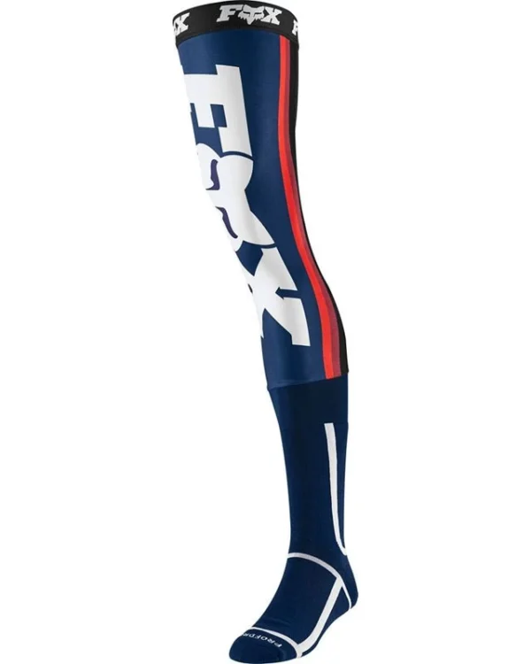 FOX LINC KNEE BRACE SOCK [NVY/RD]