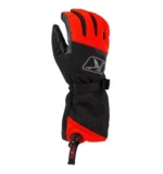KLIM Powerxross Gauntlet Glove Black - Fiery Red