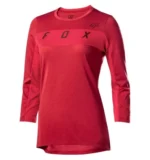 FOX WOMENS RANGER DR 3/4 JRSY [CRDNL]