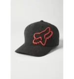 FOX FOX CLOUDED FLEXFIT 2.0 HAT [BLK/ORG]