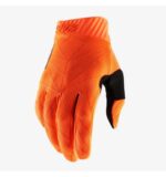 100% RIDEFIT Fluo Orange/Black Gloves - Image 2