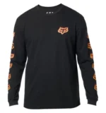 FOX FLAME HEAD LS TEE [BLK]