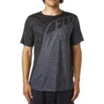 FOX SECA SS KNIT CHARCOAL HEATHER