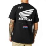FOX HONDA WING PREMIUM TEE BLK - Image 2