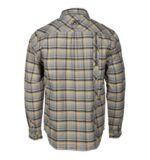 KLIM Highland Flannel Shirt Monument Gray - Vibrant Yellow - Image 3