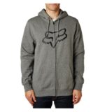 FOX LEGACY FOXHEAD ZIP FLEECE [HTR GRAPH] - Image 3