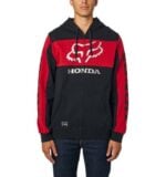 FOX HONDA ZIP FLEECE [BLK/RD] - Image 4
