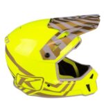 KLIM F3 Carbon Off-Road Helmet Illusion Yellow - Gold - Image 3