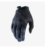 100% iTRACK Black/Charcoal Gloves - Image 2