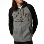 FOX BADGER ZIP FLEECE [HTR GRAPH]