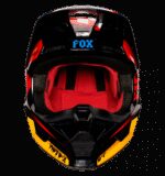 FOX V1 CZAR HELMET [BLK/YLW] - Image 4
