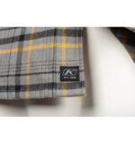KLIM Highland Flannel Shirt Monument Gray - Vibrant Yellow - Image 7