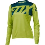 FOX WOMENS RIPLEY LS JERSEY LIGHT YELLOW