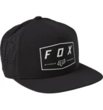 FOX BADGE SNAPBACK HAT [BLK]