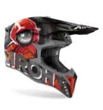 MX Helmet Wraap Alien Red Matt Youth