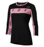 FOX WOMENS RANGER DR 3/4 JRSY [BLK]