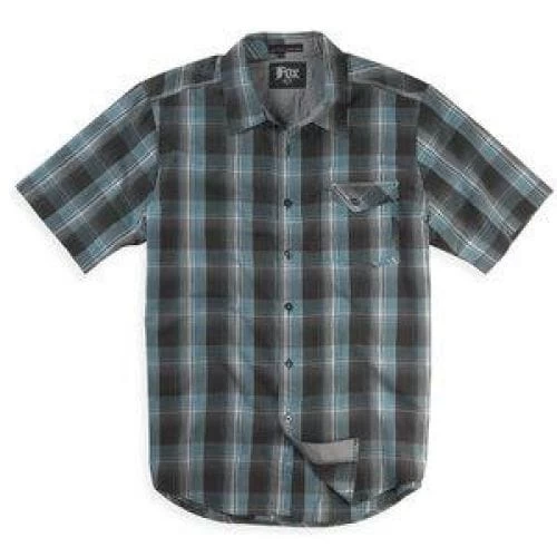 FOX M-E-SHIRTS SOLICIT S/S WOVEN CARBON