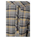 KLIM Highland Flannel Shirt Monument Gray - Vibrant Yellow - Image 8