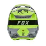 FOX V3 RS RIET HELMET, ECE [FLO YLW] - Image 3