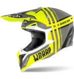 AIROH AIROH WRAAP BROKEN YELLOW MATT