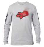 FOX BNKZ LS TEE [LT HTR GRY] - Image 2