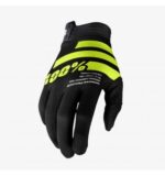100% iTRACK Black/Fluo Yellow Gloves - Image 2