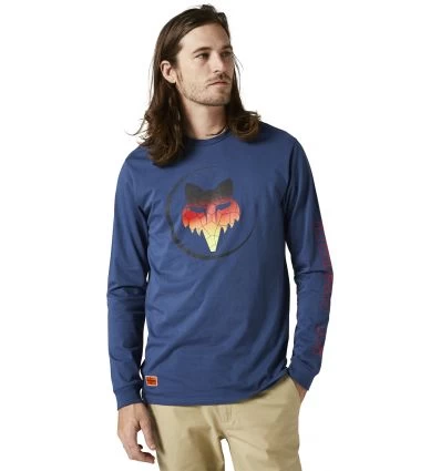FOX SKARZ LS PREMIUM TEE [DRK INDO]