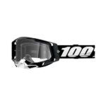 100% OCHELARI 100% RACECRAFT 2 GOGGLE BLACK CLEAR LENS - Image 2