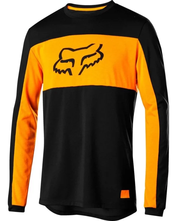 FOX RANGER DR FOXHEAD LS JERSEY [BLK]