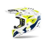 AIROH CASCA AVIATOR 3 SPIN YELLOW/BLUE GLOSS - Image 2