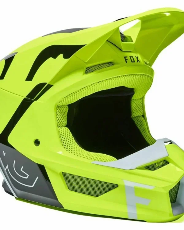 FOX V1 SKEW HELMET, ECE [FLO YLW]