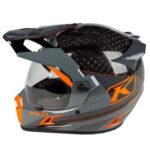 KLIM Krios Pro Helmet Only Loko Striking Gray - Image 3
