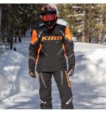 KLIM Keweenaw Jacket Black - Strike Orange - Image 2
