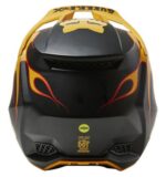 FOX V3 RS SUPR TRIK HELMET, ECE [BLK/YLW] - Image 2