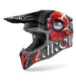 MX Helmet Wraap Alien Red Matt Youth - Image 3