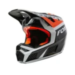FOX V3 RS DVIDE HELMET, ECE [BLK/WHT/ORG]