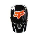 FOX V3 RS DVIDE HELMET, ECE [BLK/WHT/ORG] - Image 3