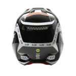 FOX V3 RS DVIDE HELMET, ECE [BLK/WHT/ORG] - Image 4