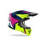 AIROH CASCA STRYCKER BLAZER BLUE/PINK GLOSS - Image 3