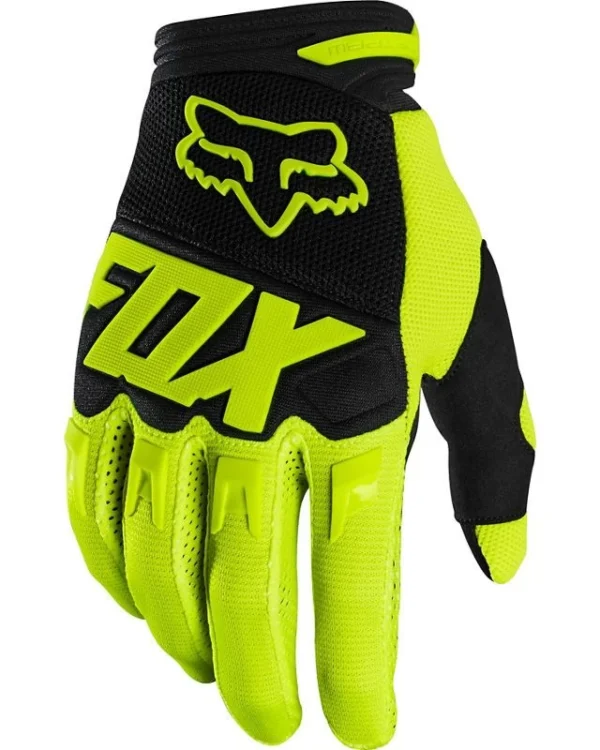 FOX DIRTPAW GLOVE - RACE [FLO YLW]